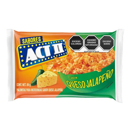 Act II - Queso Jalapeno Microwave Popcorn 89 Gram