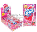 Chupa Chups - Crazy Dips Aardbei Lolly + Knetter 24 Stück