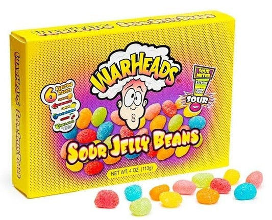 Warheads Sour Jelly Beans Box 113 Gram