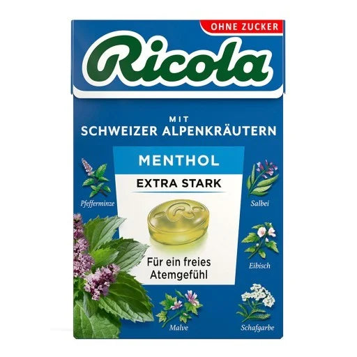 Ricola - Menthol Extra Stark 50 Gramm (zuckerfrei)