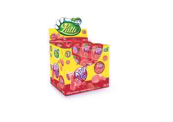 Roll Up Aardbei Kauwgomrollen 24 Stuks