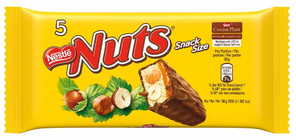 Nestlé - Nüsse 5er-Packung 5x30 Gramm