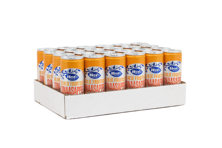 Hero - Sinaasappel 250ml 24 Cans
