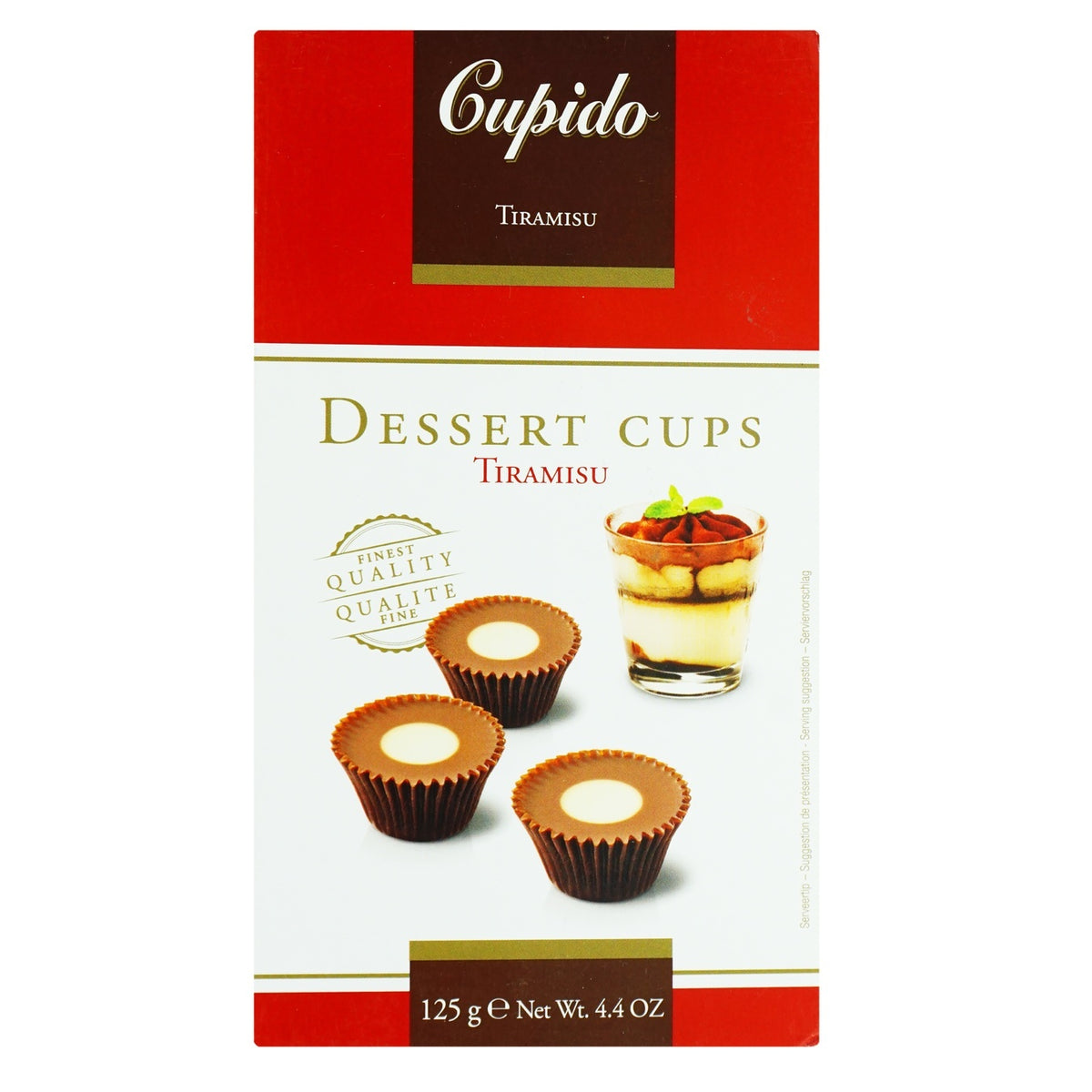 Cupido - Tasses à Café Tiramisu 125 Grammes