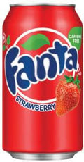 Fanta - Strawberry 355ml (geen statiegeld)