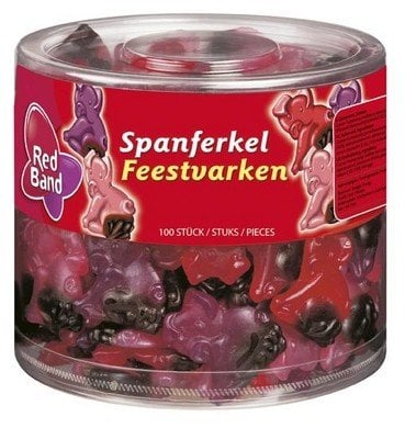 Red Band Silo Feestvarken Winegums 100 Stuks 1200 Gram