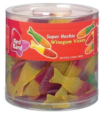 Red Band Silo Winegum Vissen 100 Stuks 1200 Gram
