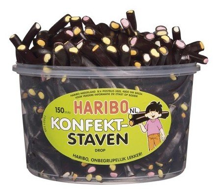 Haribo Silo Drop Konfektstaven Grand Silo de Bonbons 150 Pièces 1200 G