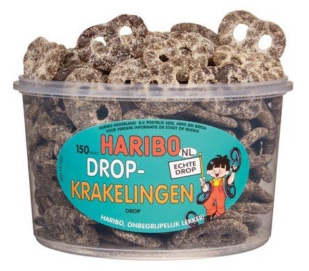 Haribo Silo Drop Krakelingen 150 Stuks 1050 Gram