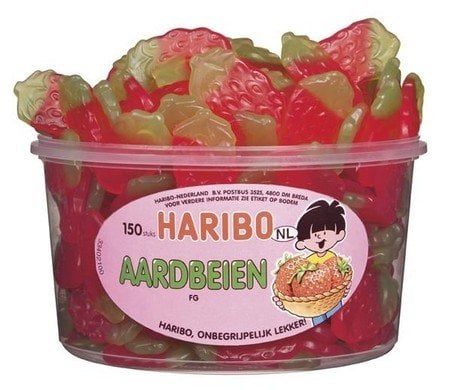 Haribo Silo Winegum Aardbeien 150 Stuks 1350 Gram