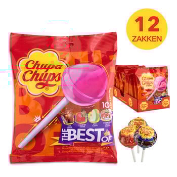 Chupa Chups - Best Off 10 Lollies 12 Stuks