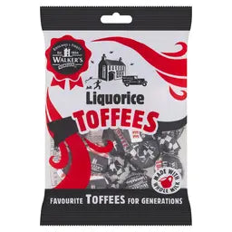 Walkers Liquorice Toffees 150 gr.