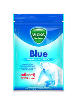 Vicks - Menthol Suikervrij 72 Gram 20 Stück