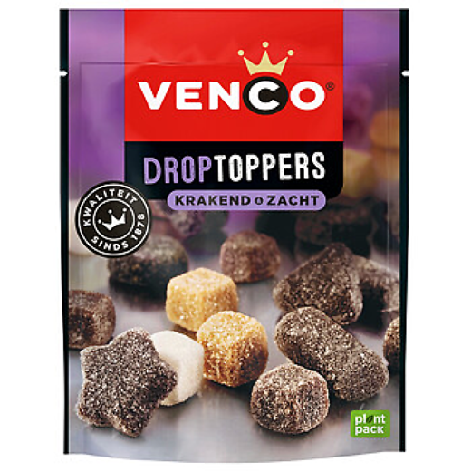 Venco - Droptoppers Krakend Zacht 215 Gram