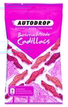 Autodrop - Rode Cadillacs 85 Gram 16 Stuks