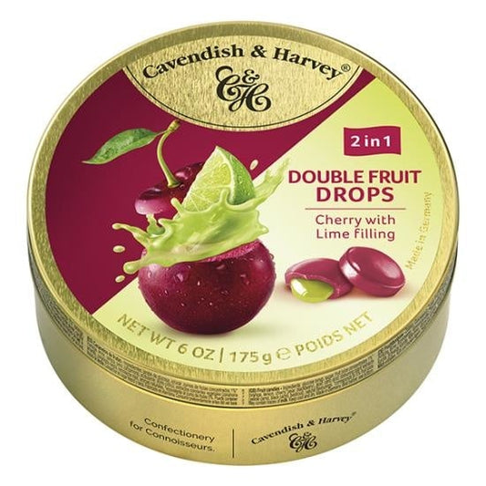 Cavendish & Harvey - Double Fruit Drops - Cherry Lime 175 Gram