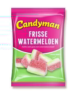 Candyman - Frisse Watermeloen 200 Gram 12 Stuks