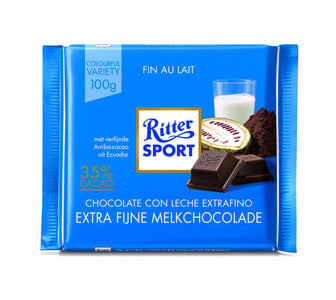 Ritter Sport - Extra Fijne Schokolade 100 Gram