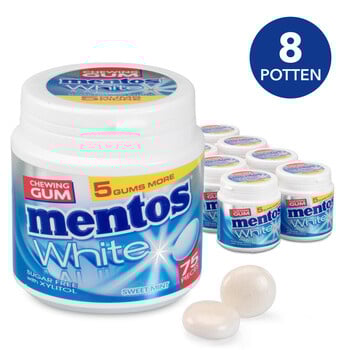 Mentos - White Sweetmint Gum 8 Stuks