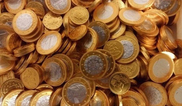 Steenland - Chocolademunten Goud/Zilver 2 Kilo