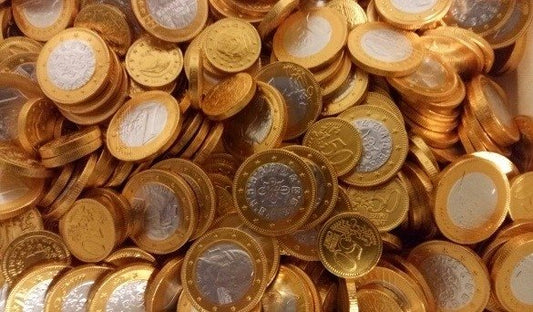 Steenland - Chocolademunten Goud/Zilver 2 Kilo