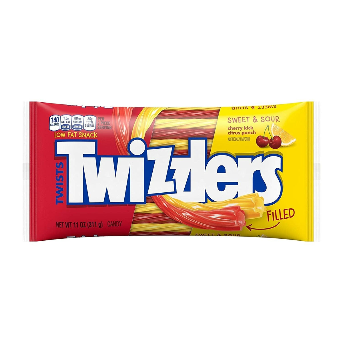 Twizzlers - Süß &amp; Sauer 311 Gramm