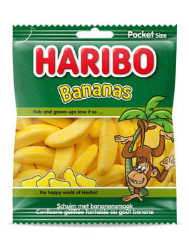 Haribo - Bananen 70 Gram 28 Stuks