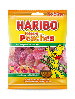 Haribo - Happy Peaches 75 Gram 28 Stuks
