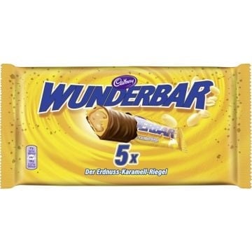 Cadbury - Wunderbar Peanut-Butter 5x37 Gram 185 Gram