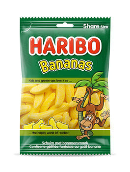 Haribo - Bananas 240 Gram 8 Stuks