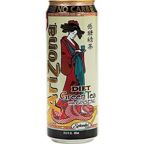 Arizona Zero Green Tea With Gingseng 680ml