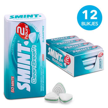 Smint - Clean Breath instensemint 12 Cans a 50 Mintjes