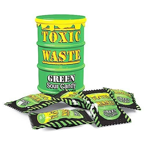 Toxic Waste Grüne Saure Bonbons Trommel 42 Gramm (Halal)