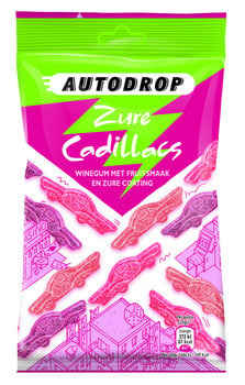 Autoliquorice - Zure Cadillacs 85 Gram 16 Pieces