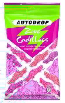 Autodrop - Zure Cadillacs 85 Gram 16 Stuks