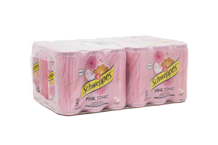 Schweppes - Pink Tonic 330ml 24 Blikjes