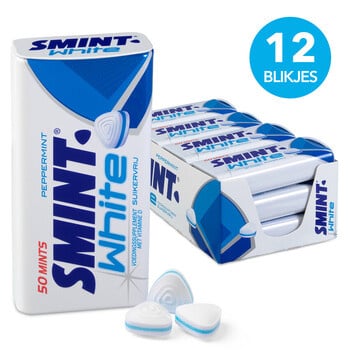 Smint - White Peppermint 50 Mints 12 Pieces
