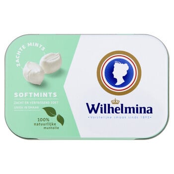 Wilhelmina - Mini Softmints Mint 50 Gram  6 Stuks