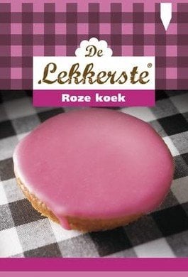 De Lekkerste Roze Koek 55 Gram 18 Pieces