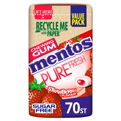 Mentos - Pure Fresh s Strawberry 140 Gram