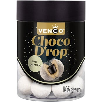 Venco - Chocodrop Wit Salmiak 146 Gram 6 Stuks