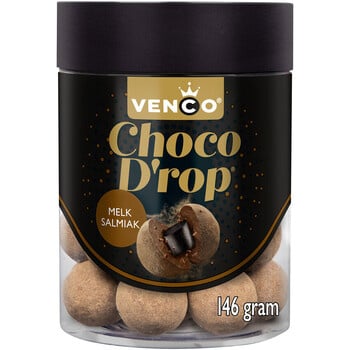 Venco - Chocodrop Melk Salmiak 146 Gram 6 Stuks