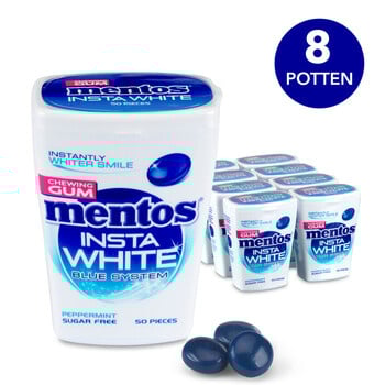 Mentos - Insta White Blue System  8 Stuks