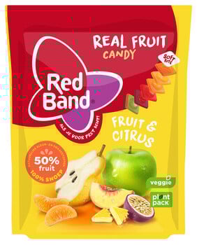 Red Band - Real Fruit Candy Citrus 190 Gram 10 Stuks