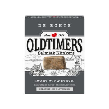 Oldtimers - Salmiak Klinkers 185 Gram 6 Stuks