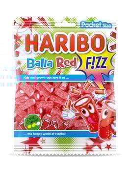 Haribo - Balla Red Fizz 70 Gram 28 Stuks