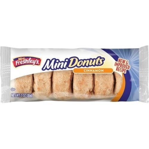 Mrs Freshley's, Cinnabon, Mini Donuts.