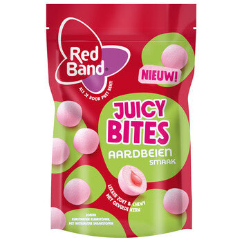 Red Band - Juicy Bites Strawberry 145 Gram 8 Pièces