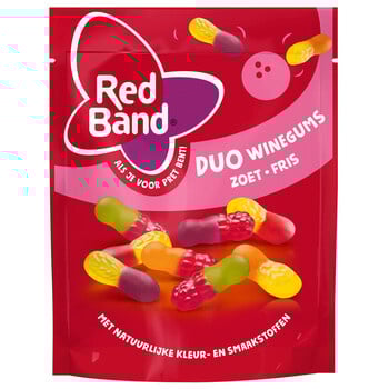 Red Band - Duo Winegums Zoet Fris 205 Gram 10 Stuks