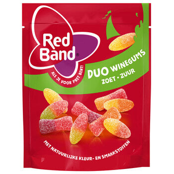 Red Band - Duo Winegums Zoet Zuur 205 Gram 10 Stück
